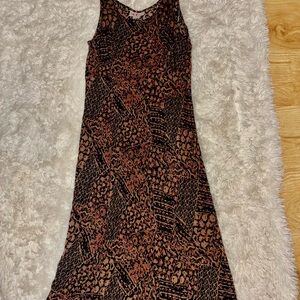 Boho Print Sleeveless Dress